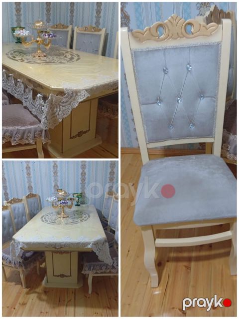 Endirim Masa dəsti satılır əla vəziyyətdə,açılmır,6stulu — Mehdiabad