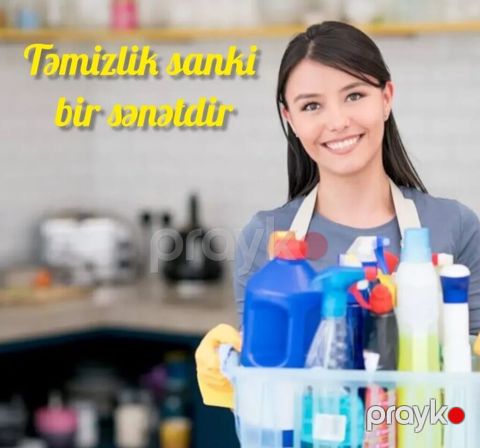 Salam.Xidmet deyil ev,ofis, obyekt təmizlik işine gedirem qiymet — Bakı