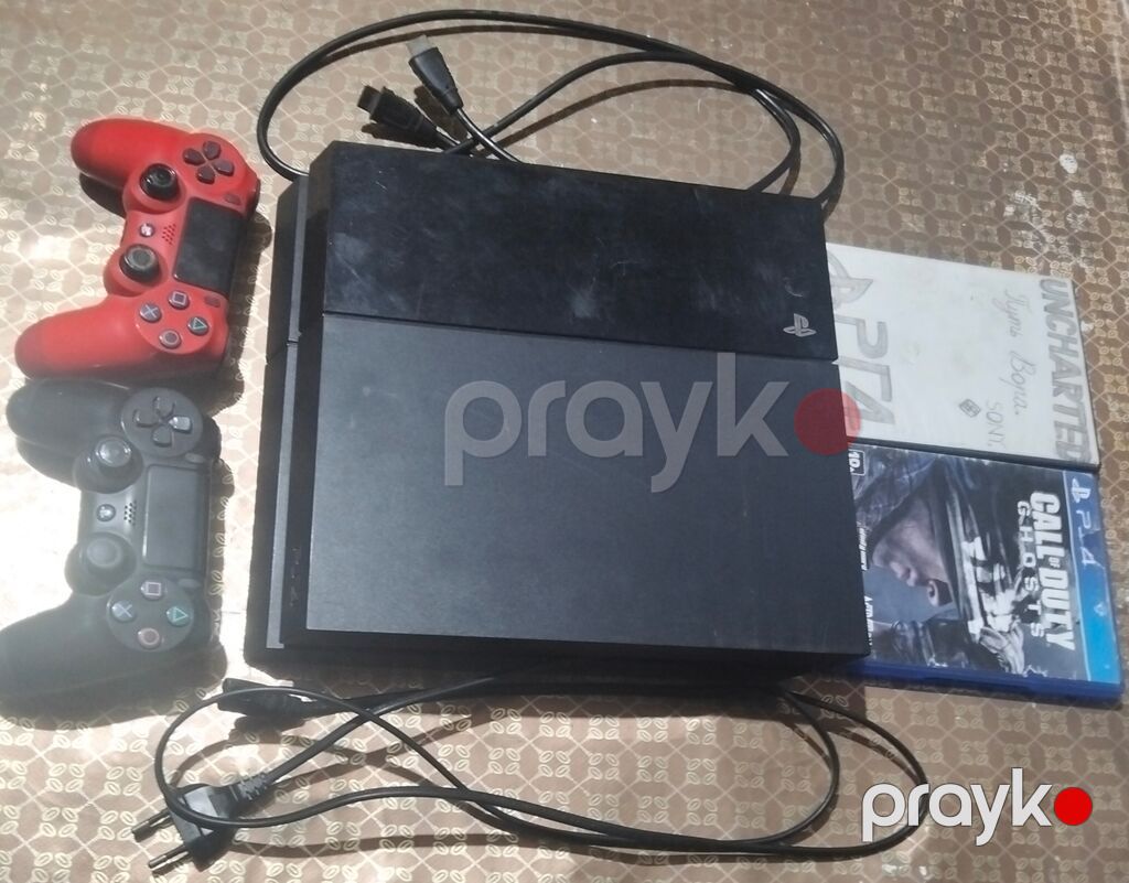 PlayStation 4 (PS4) oyun konsolu seti Paketə daxildir: - PS4 konsolu — Oyun konsolları, Şəmkir (2)