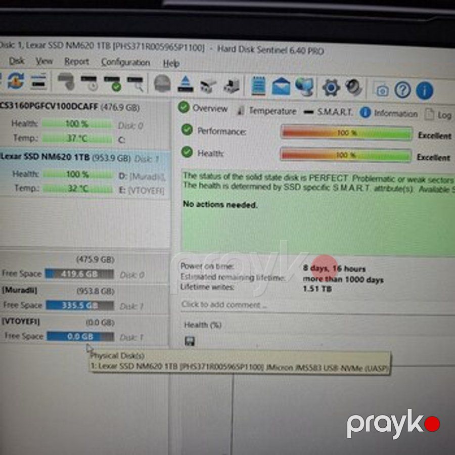 M2 Nvme SSD 1TB Samsung lexar micron wd 96-100% — Masaüstü kompüterlər, Bakı (7)