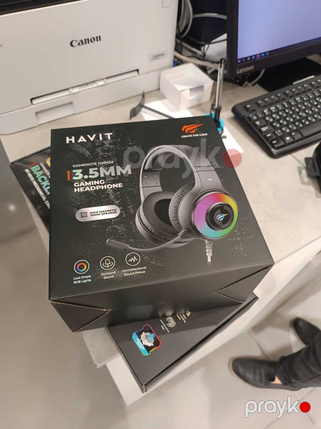 Havit Gamenote H2002d 3.5 mm Gaming Qulaqlıq - 3.5 mm audio qoşulma — Qulaqcıqlar, Bakı (2)