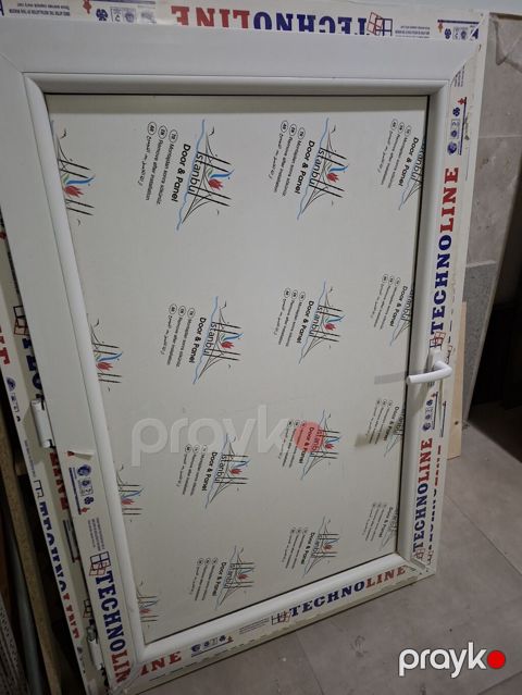 Ölcüsü:hündürlük-120sm,eni 84sm.PVC qapı paneli – Technoline profil — Bakı