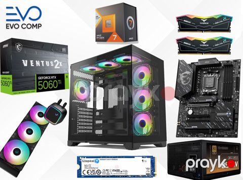 Evo Gaming PC Ventus RTX 5060 Ti 8GB Ryzen 7 7800X3D 32GB 1TB — Bakı