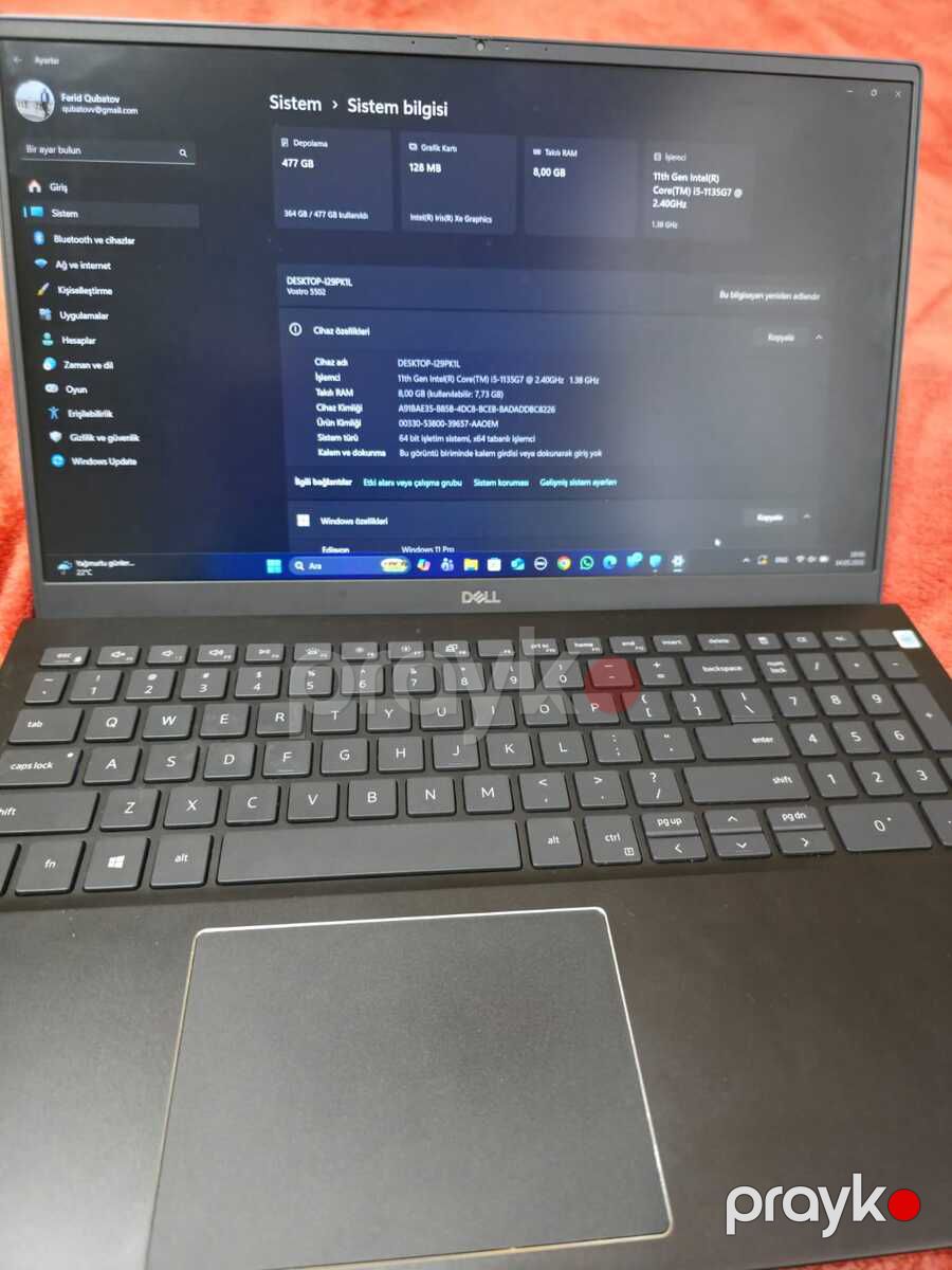 Noutbuk Dell Vostro i5-1135G7 — Noutbuklar, Bakı (4)