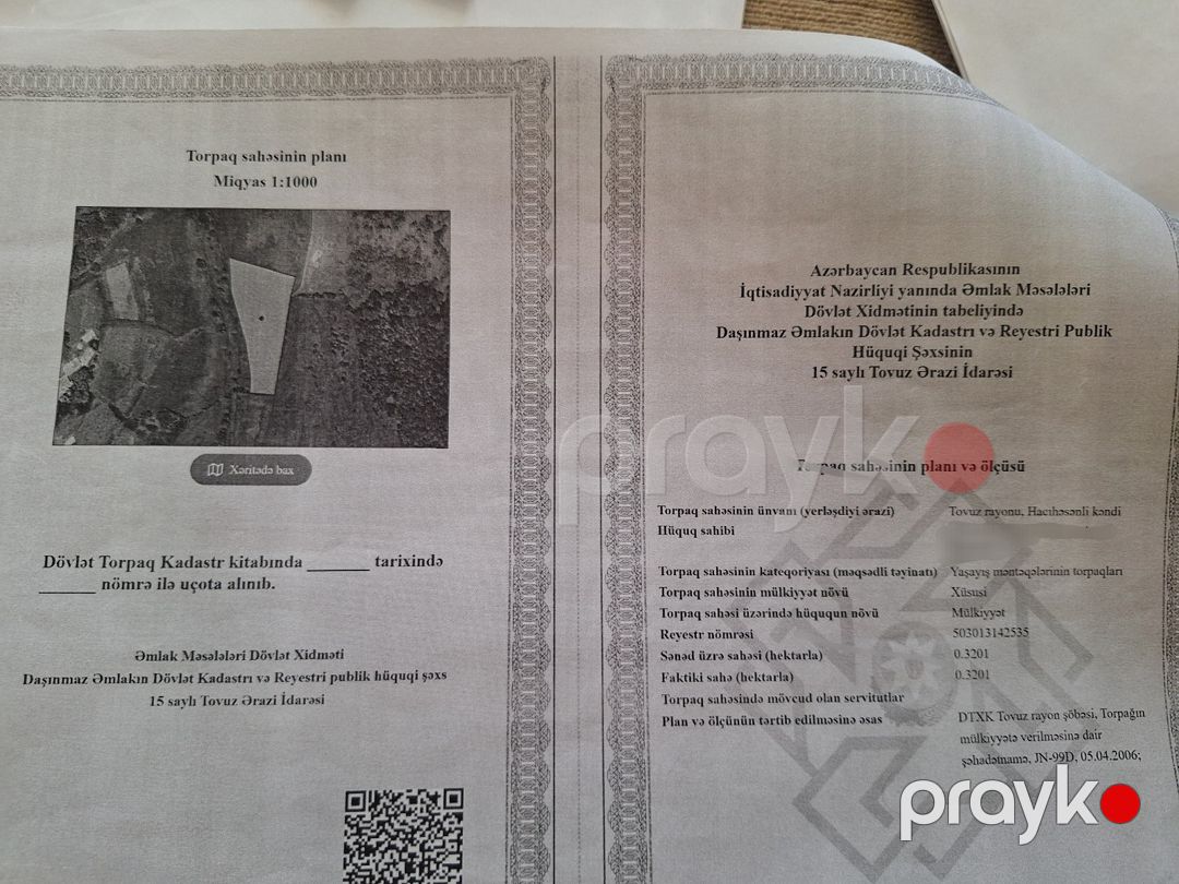32 sot torpaq sahəsi, Tovuz r — Torpaq, Tovuz (8)