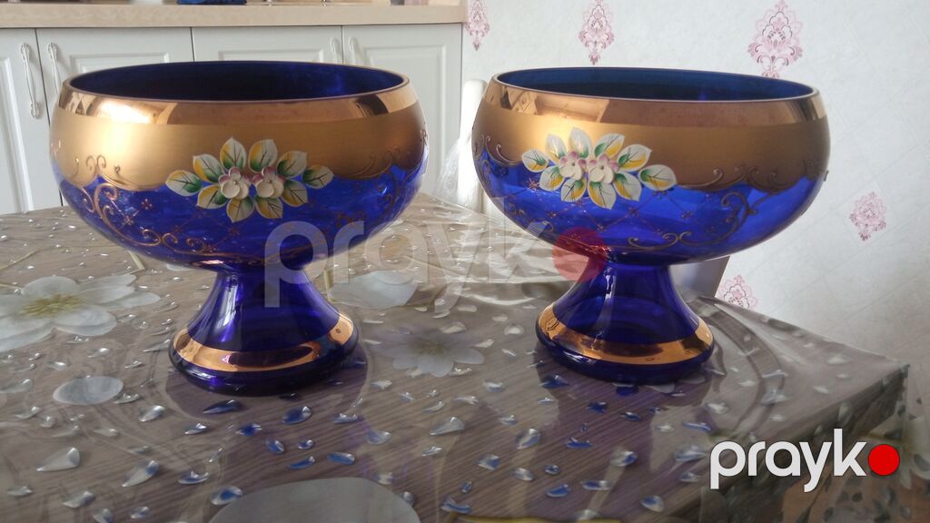 Vaza dəsti, Bogem şüşəsi — Vaazalar, kreslolar, süni çiçəklər, Bakı (4)