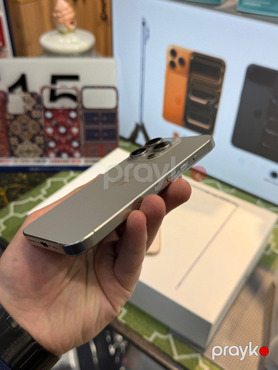 Apple iPhone 15 Pro Natural Titanium 256GB/8GB — Smartfonlar, Bakı (4)