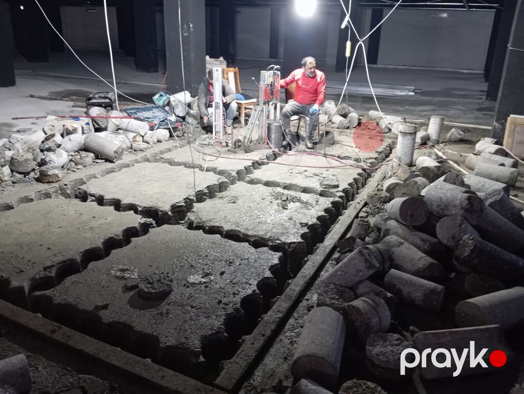 Beton deşmə və kəsmə xidməti - Diamant karotla beton, dəmir-beton — Fasad işləri, Digah (3)