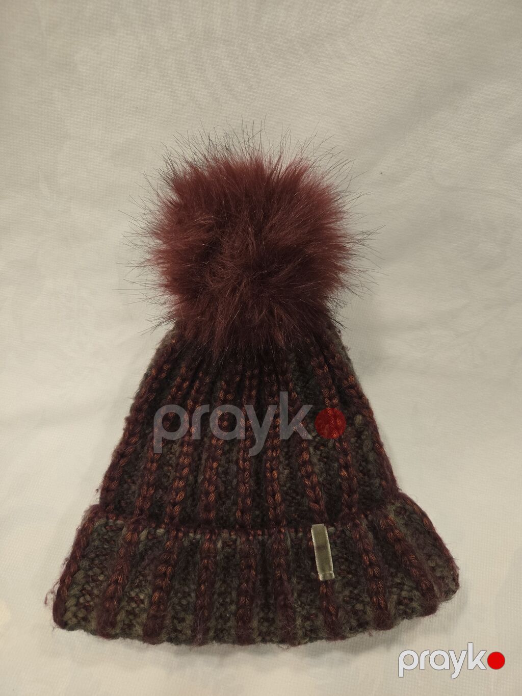 Toxunma, trikotaj papaq, İşlənmiş, rəng - Boz, One size — Baş geyimi, Bakı (6)