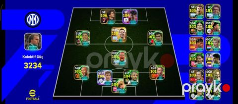 EFootball oyun hesabı – Inter temalı komanda quruluşu - Oyun — Bakı