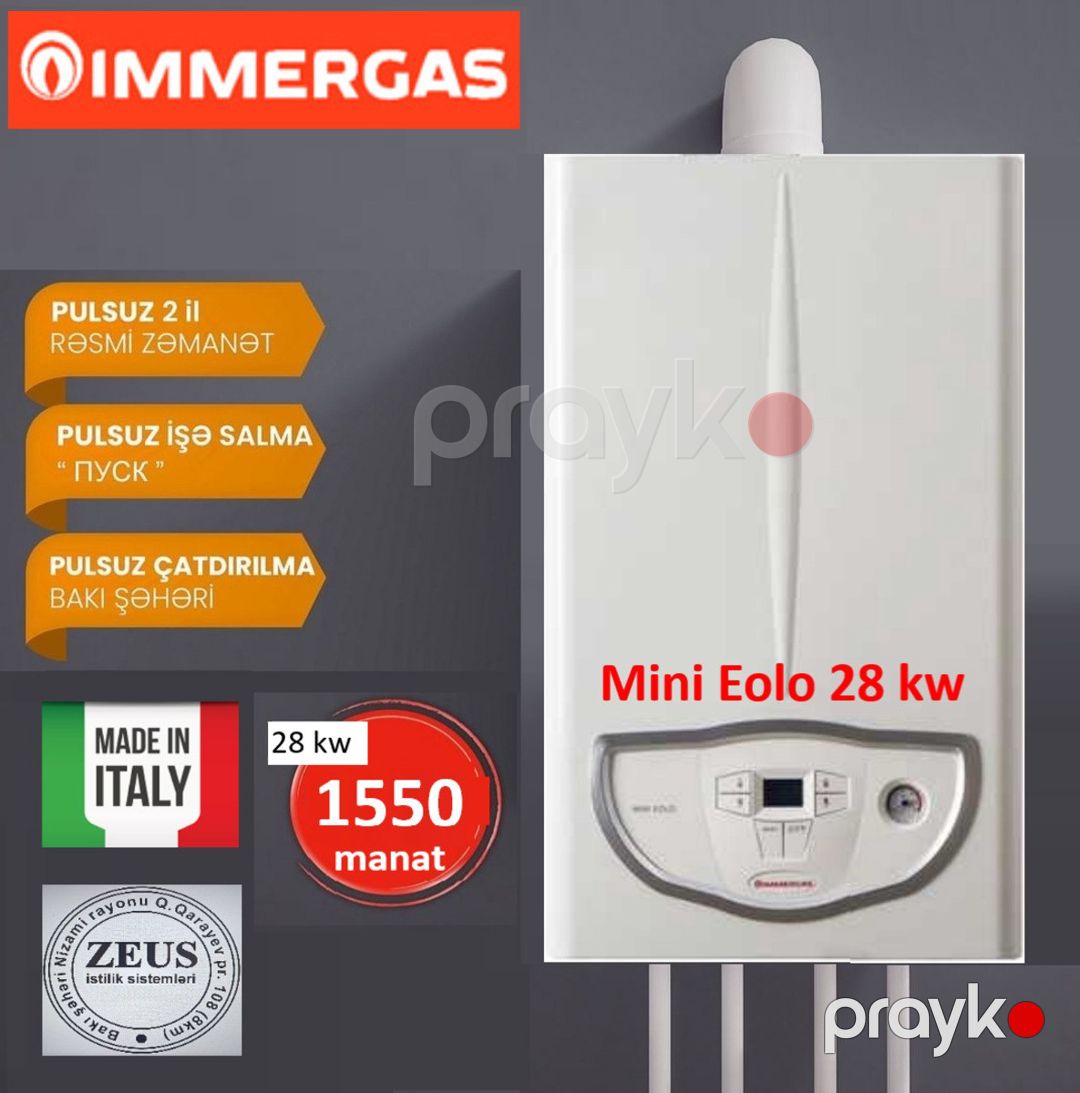 Kombi Immergas Mini Eolo — Təmir və inşaat, Bakı (4)