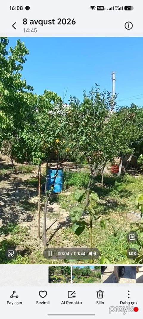 3 sot torpaq sahəsi, Xırdalan ş — Xırdalan
