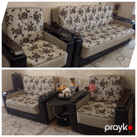 2 divan 2 kreslo Embawood istehsalı 250 AZN. Dest. Açılır bazaliı — Qobu