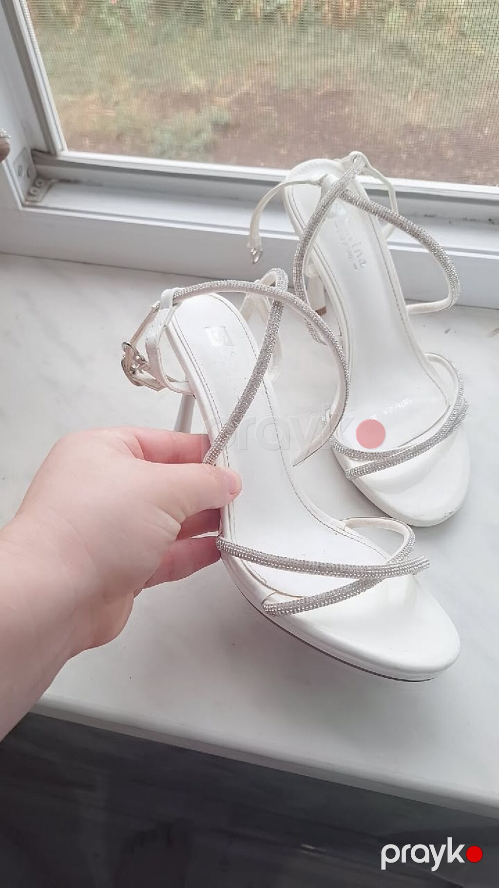 Ölçü: 38.5, rəng - Ağ, Yeni — Sandal, Şirvan (2)