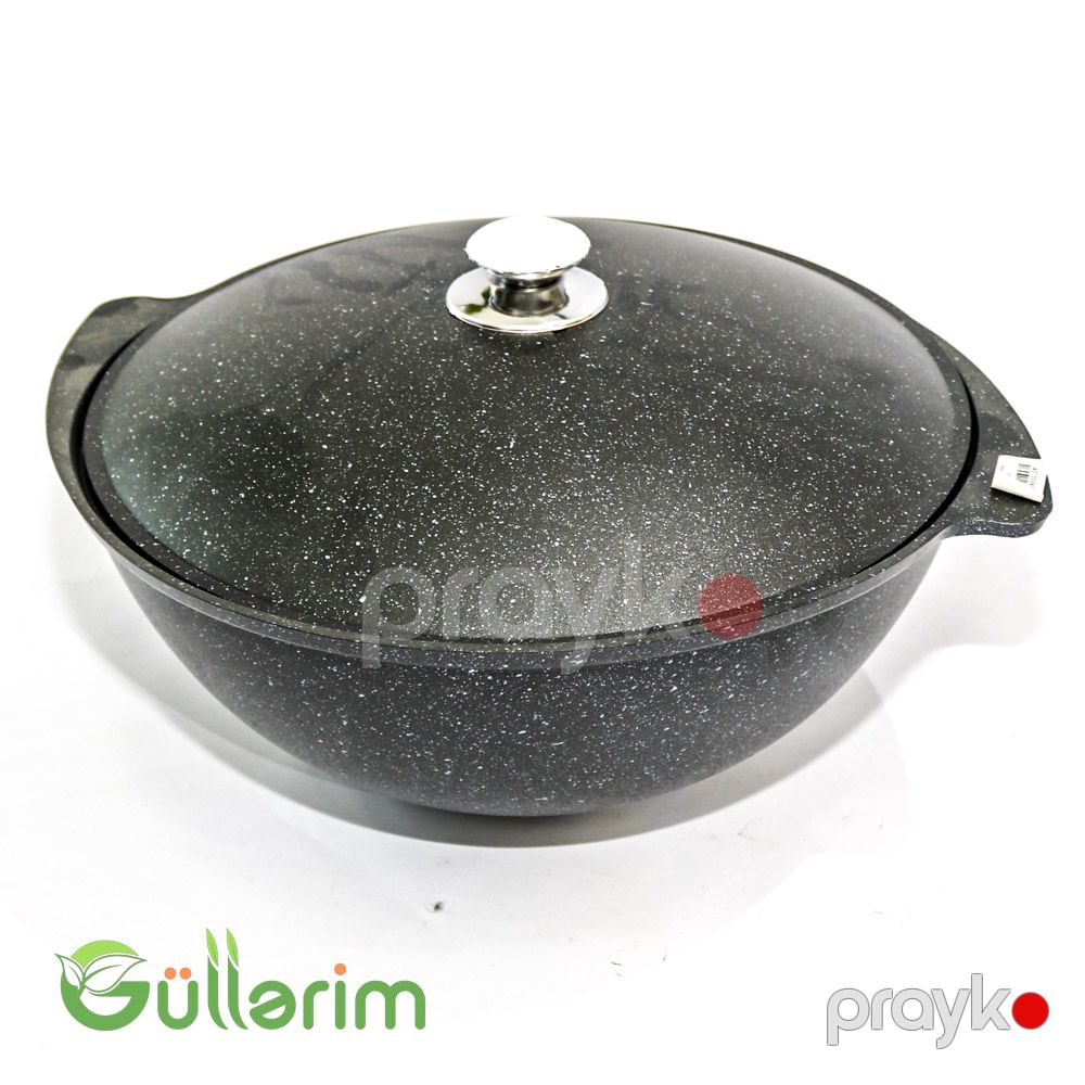 Qranit Plov Qazanı – Qapaqlı, Yapışmayan Örtüklə — Mangal və aksesuarları, Bakı (4)