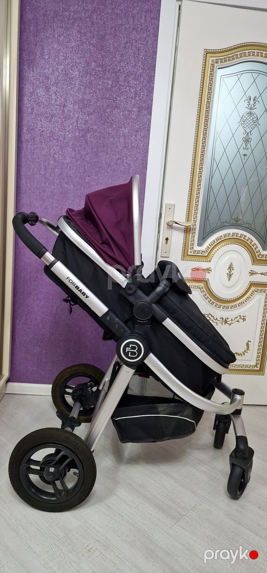 Uşaq arabası – Forbaby (bənövşəyi/qaranlıq boz) Xüsusiyyətlər — Arabalalar, Bakı (5)