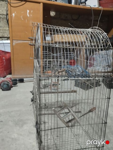 Metall quş qəfəsi dovşan tutuquşu göyərçin qəfəs - Material: möhkəm — Digah