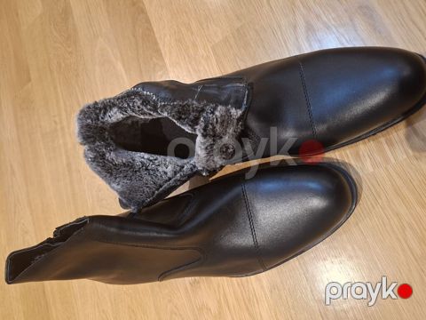 Məhsul: Qışlıq kişi ayaqqabısı (ankle boot) - Rəng: qara - Material — Bakı