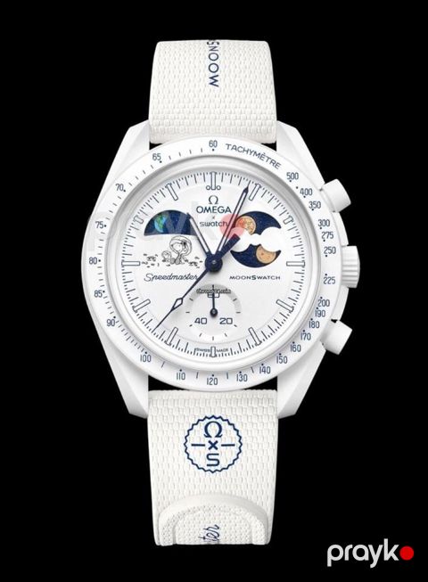 Omega Swatch Moonswatch Mission to the Earthphase qol saatı — Bakı