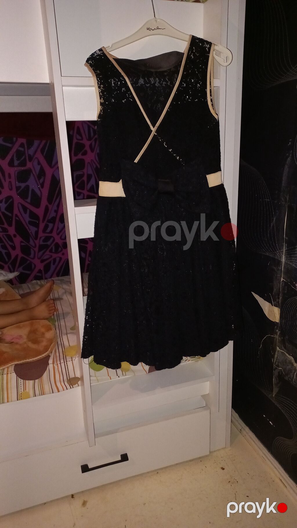 Qara rəngli qız uşaq donu - Model: qolsuz, dairəvi yaxalı, ətəyi — Qızlar üçün köynək və sarafan, Bakı (2)
