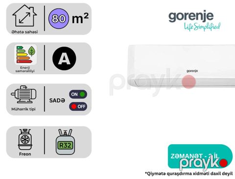 Kondisioner Gorenje AS-24HW4RBSCH00 — Bakı