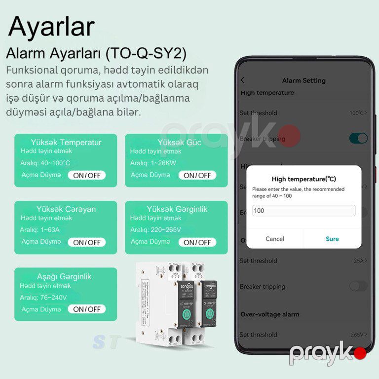 Ağıllı avtomat açar "Tongou WiFi" — Ağıllı ev və təhlükəsizlik, Bakı (10)