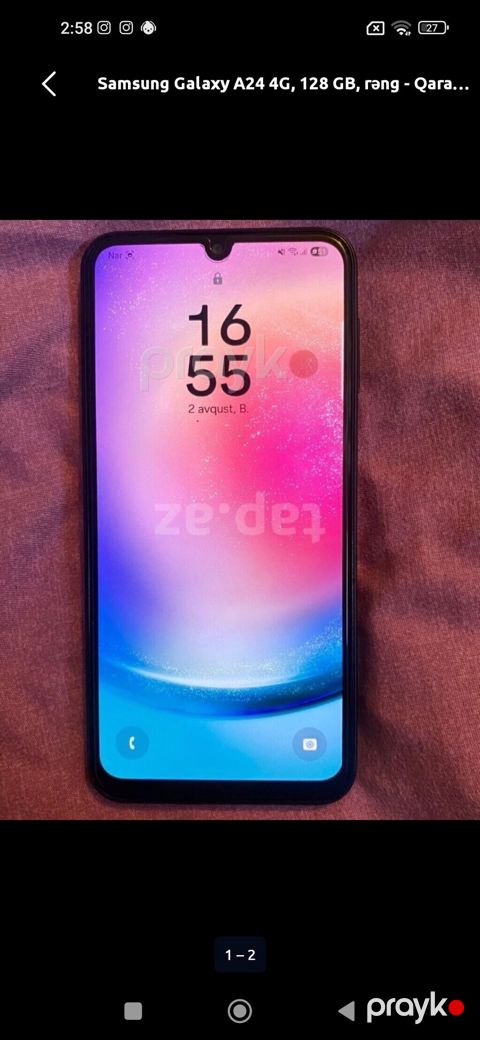Samsung Galaxy A24 4G, 128 GB, rəng - Qara — Xırdalan