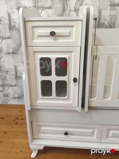 Oğlan və qız üçün, İşlənmiş, Dördbucaq, Beşik, Dəstsiz, Matras ilə, Yellənmə mexanizmi ilə — Digah