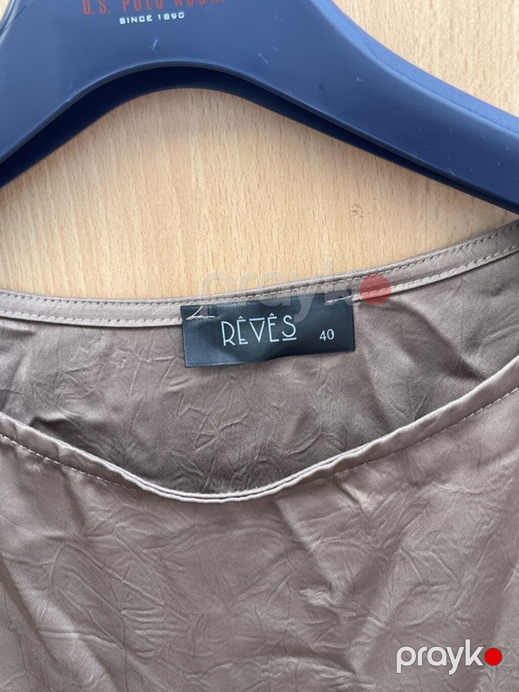 Rêves brendi qadın köynəyi/bluzu - Rəng: taupe/boz-qəhvəyi - Parça — Köynək, Bakı (2)