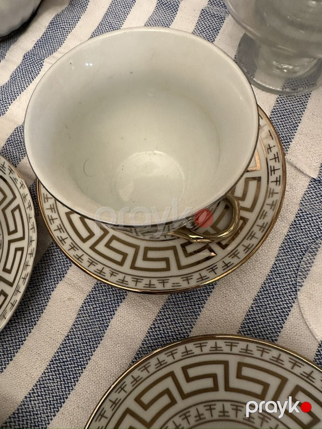 Çay dəsti, rəng - Ağ, Farfor, 6 nəfərlik — Süfrə qabı, Bakı (4)