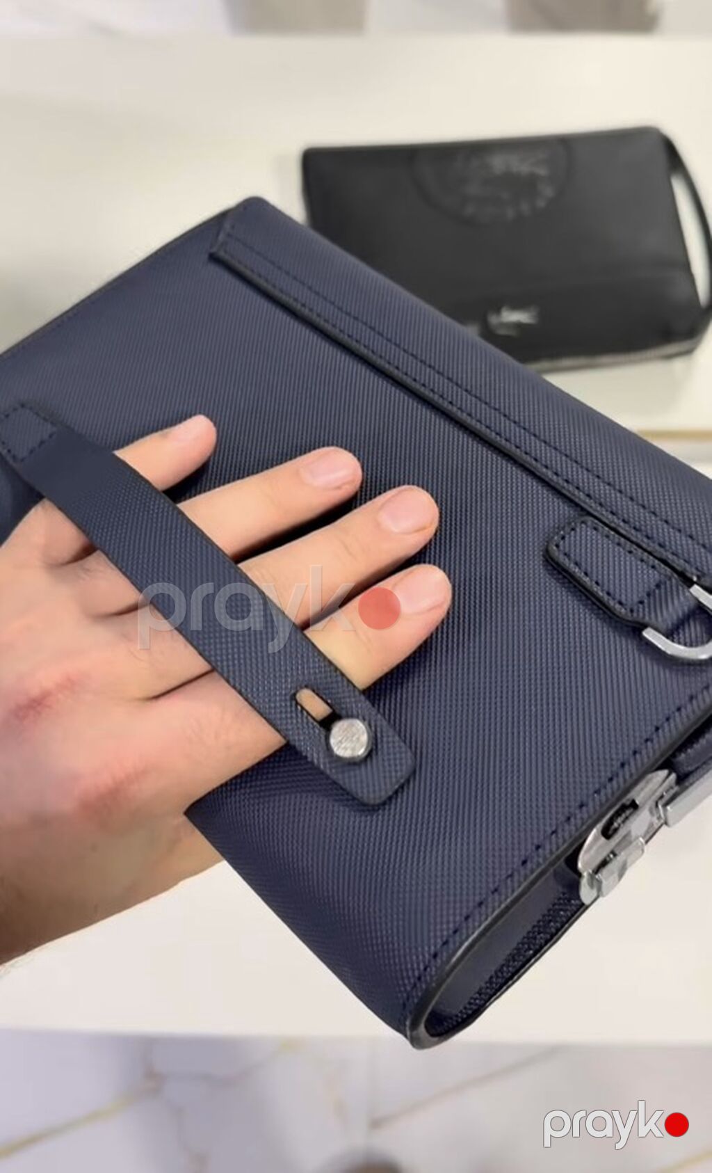 Lacoste kişi əl çantası - Material: teksturələnmiş sintetik dəridən — Çantalar, çamadanlar, cüzdanlar, Bakı (3)