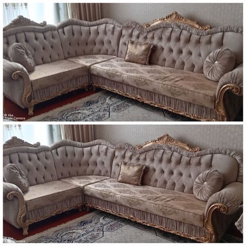 Künc divan, İşlənmiş, Parça — LaLə Nəsirova — Sofas