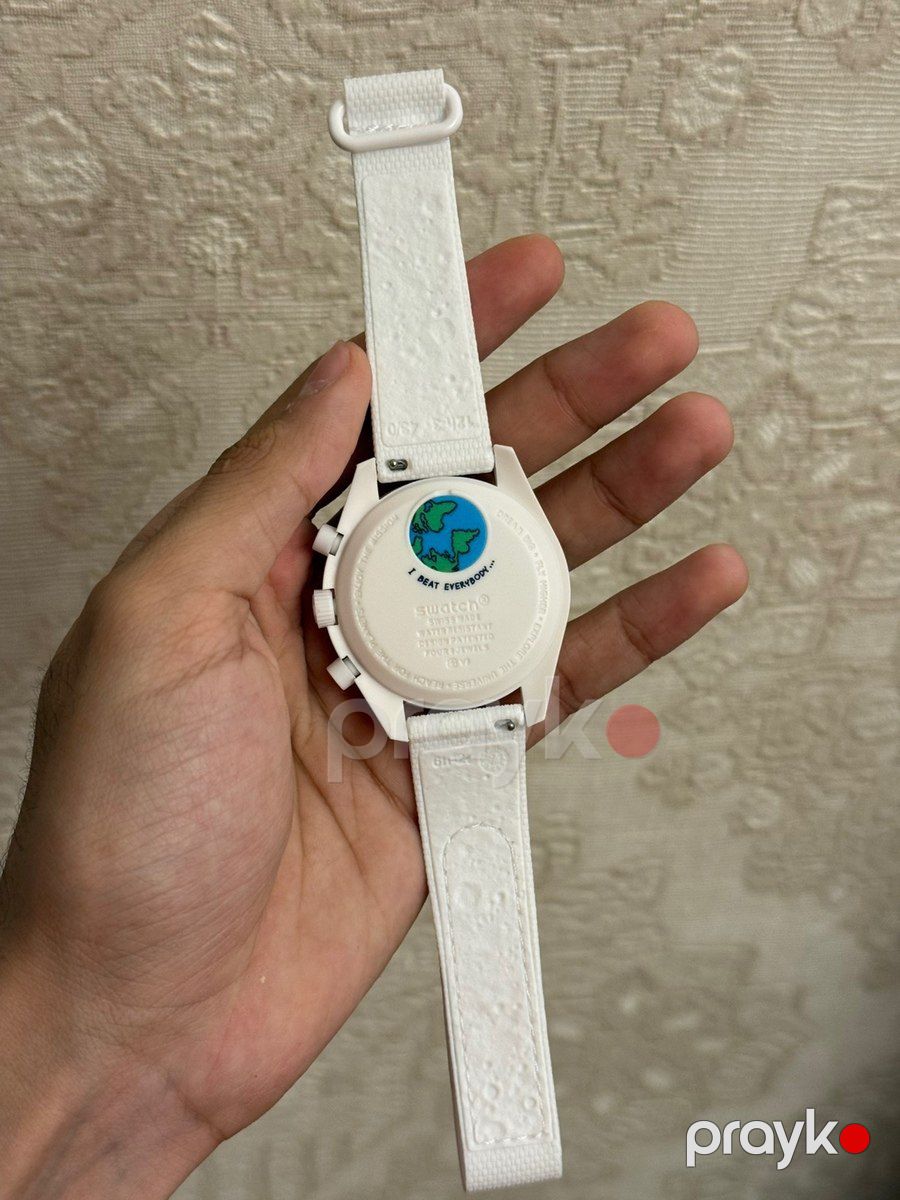 Omega Swatch Moonswatch Mission to the Earthphase qol saatı — Şəxsi əşyalar, Bakı (5)