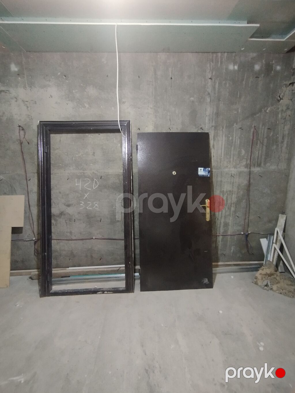 Metal giriş qapısı – dəmir qutu (karkas) ilə komplekt - Material — Pəncərələr, qapılar, balkonlar, Bakı (3)