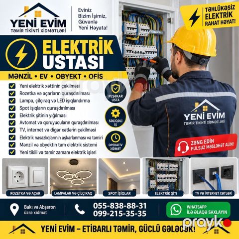 Yeni Evim — Təmir Tikinti Evinizi bizə həvalə edin, bütün təmir — Bakı