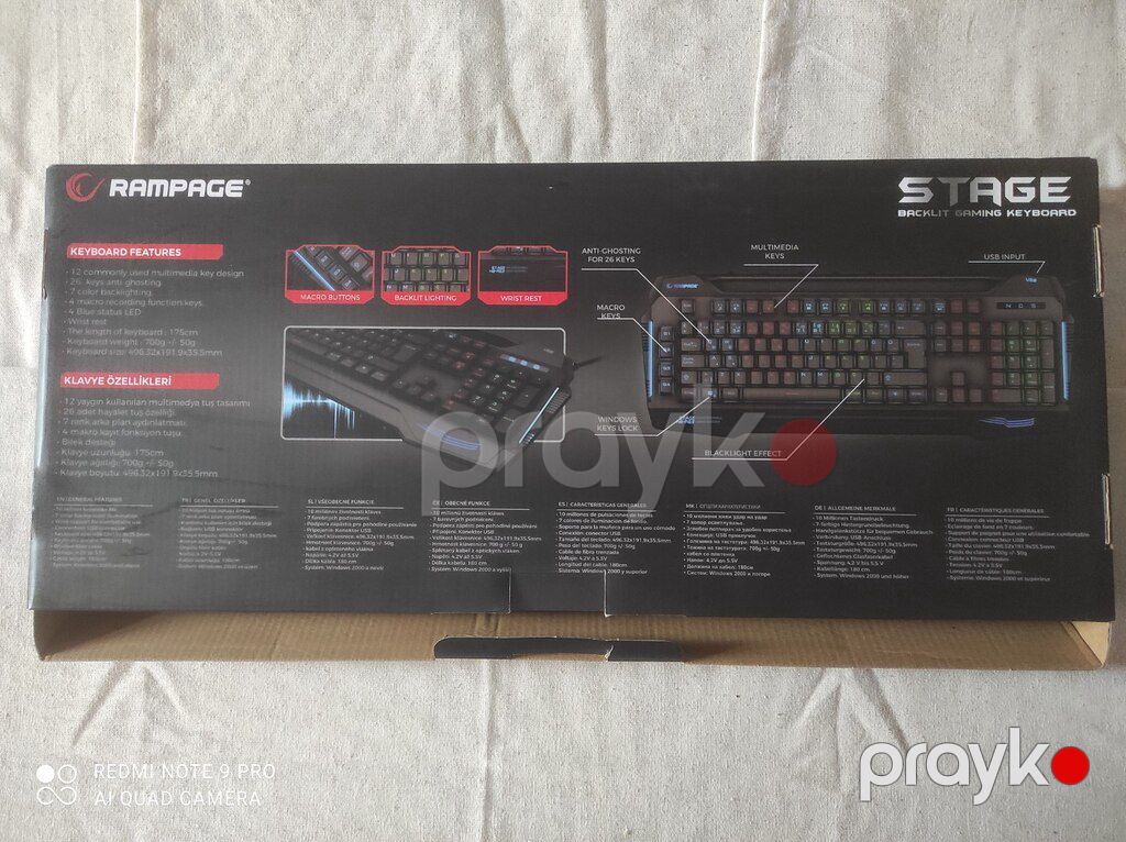 Rampage gaming klaviatura — Periferik cihazlar, Bakı (9)