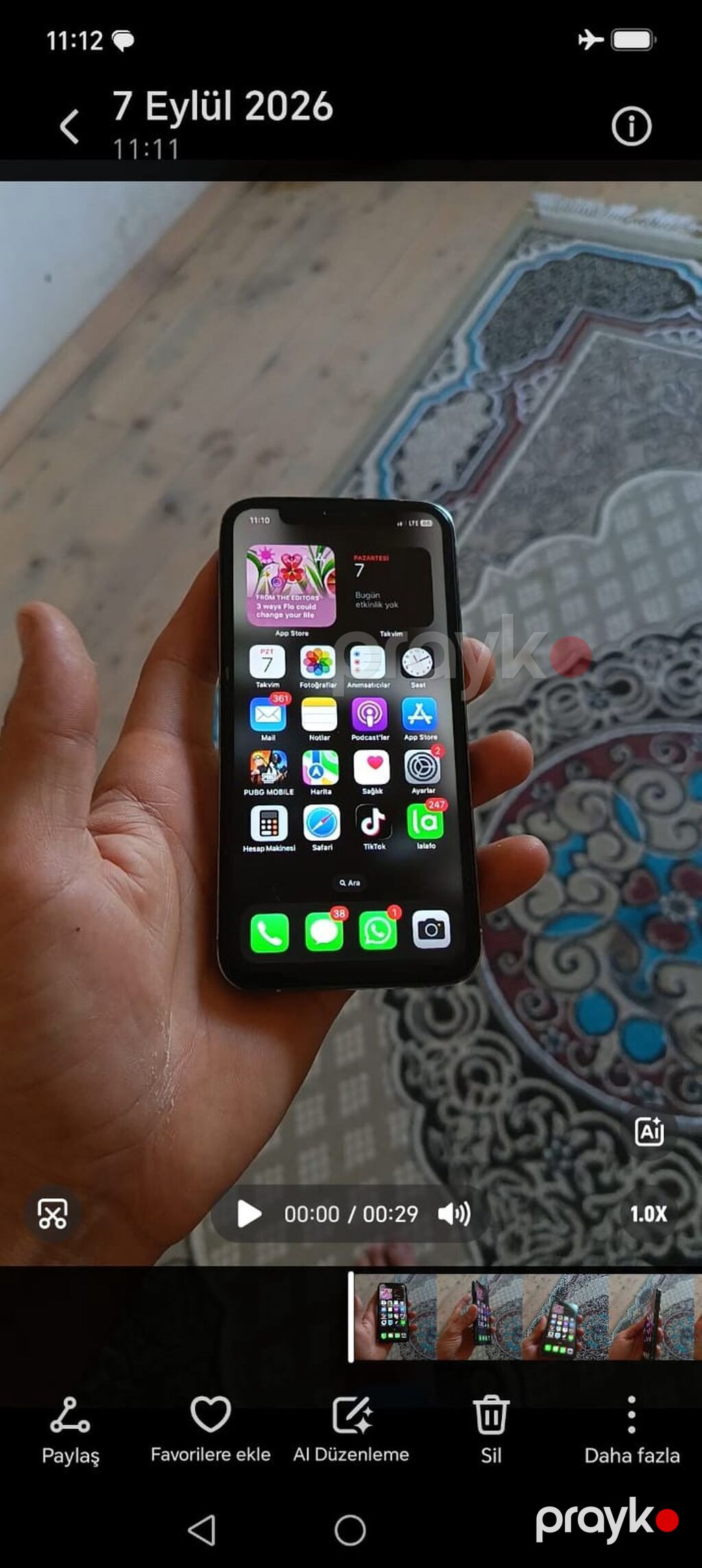 IPhone X, 64 GB, Qara, Face ID — Apple iPhone, Şirvan (2)