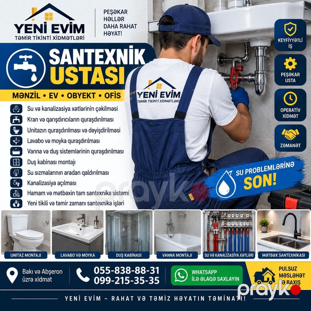 Yeni Evim — Mənzil, Villa və Ofis Təmiri — Təmir xidmətləri, Bakı (5)