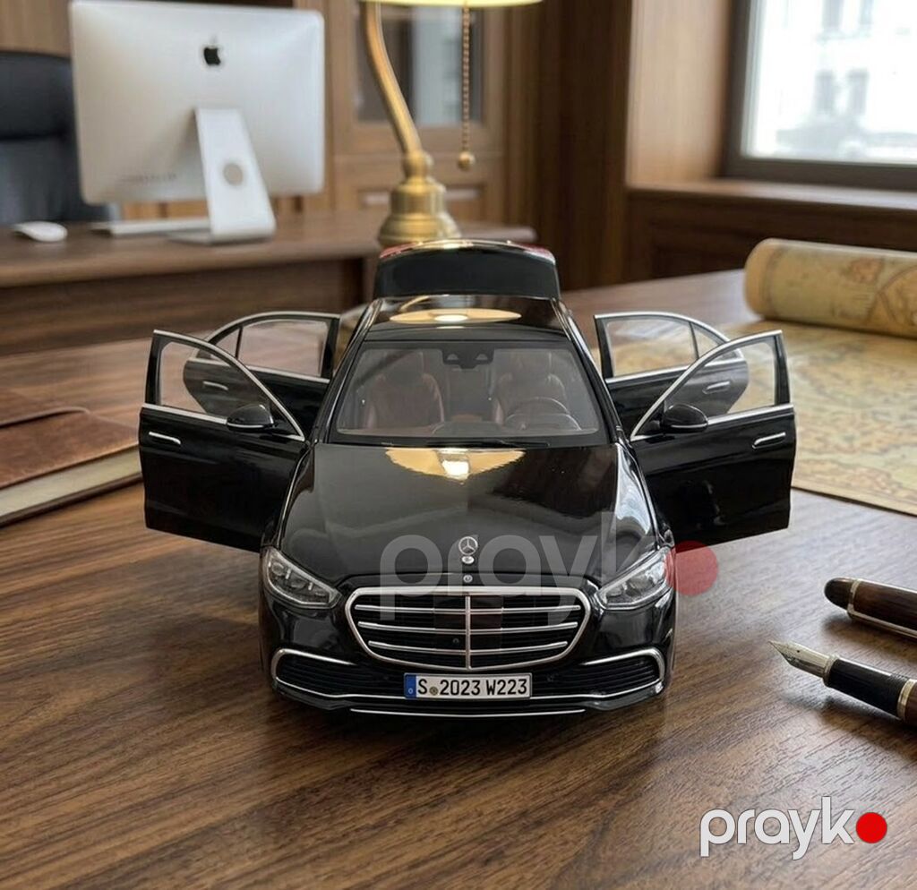 Mercedes-Benz S-Class S500 4MATIC (W223) metal model maşın - Miqyas — Oyuncaq nəqliyyatı, Bakı (3)