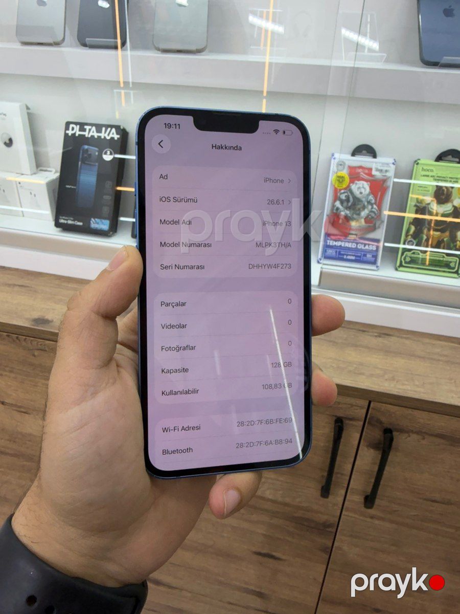 Apple iPhone 13 Blue 128GB/4GB — Smartfonlar, Bakı (7)