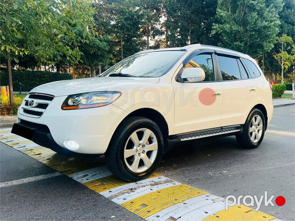 Hyundai Santa Fe – ağ rəngli, şəhər və uzun yollar üçün praktik və — Avtomobillər, Bakı (3)