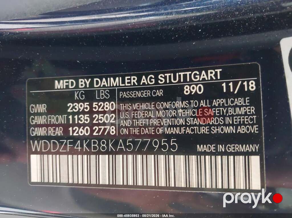 Mercedes E 300 4MATIC, 2.0 L, 2019 il, 68 550 km — Avtomobillər (12)