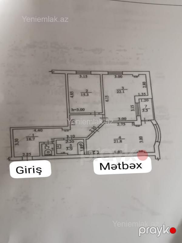 Satılır 3 otaqlı Bina evi menzil (Yeni tikili), 87 m², 5-ci mikrorayon — Mənzil, Sumqayıt (9)