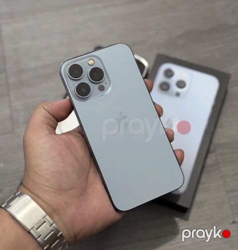 IPhone 13 Pro, 128 GB, Sierra Blue, Zəmanət, Simsiz şarj, Face ID — Bakı