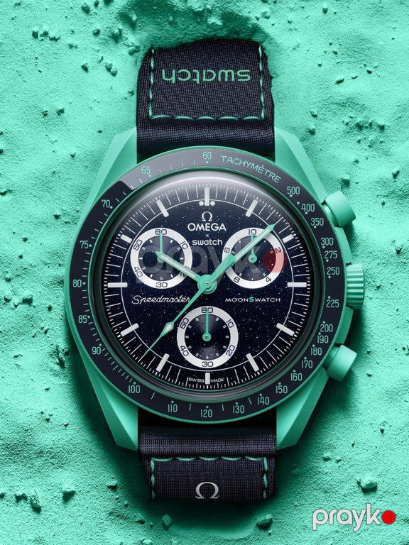 "Swatch x Omega Mission on Earth (Polar Lights)" qol saatı — Şəxsi əşyalar, Bakı (3)