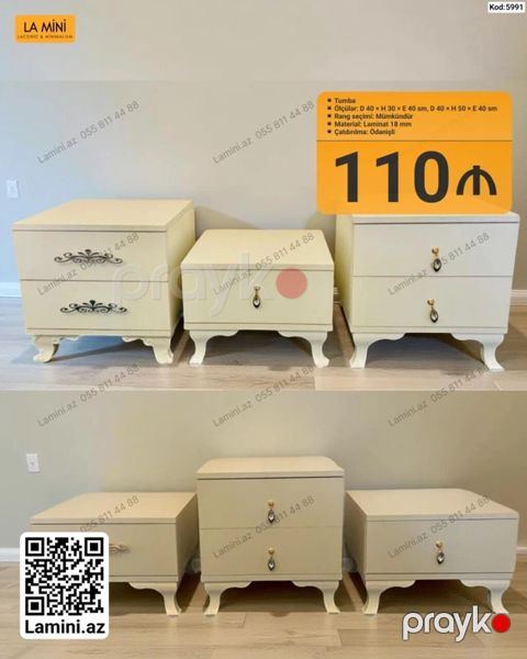 Tumba – La Mini Kod: 5991 Material: 18 mm laminat Rəng — Bakı
