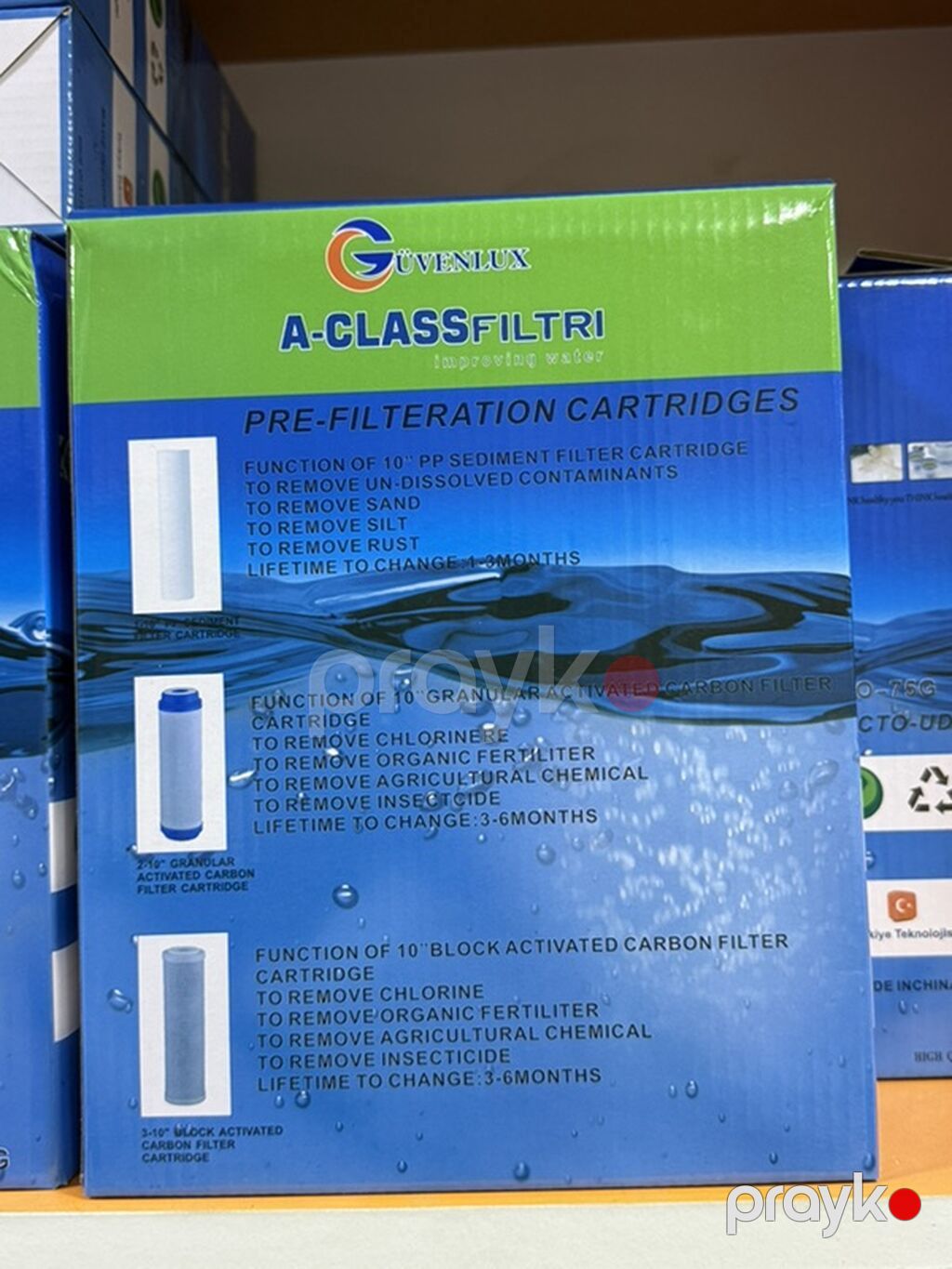 Güvenlux A-Class Filtri – 3-lü su təmizləyici kartric dəsti Paket — Su filtirləri və nasosu, Bakı (2)