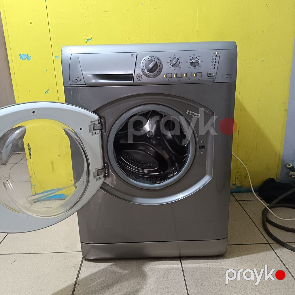 Paltaryuyan maşın Hotpoint Ariston, 7 kq, İşlənmiş, Avtomat, Qurutma var, Kredit yoxdur, Ödənişli çatdırılma — Çamaşır maşınları, Bakı (3)
