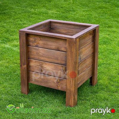 Taxta dibçək (Əl işi) 038 — Bağ dekorasiyası, Bakı (3)