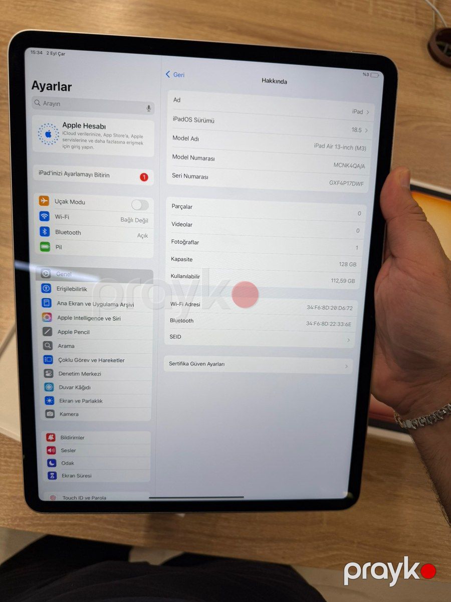 Apple iPad Air 13 inch M3 128GB Starlight — Planshetlər, Bakı (6)